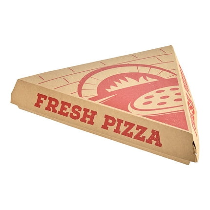 Hộp đựng miếng pizza vỏ sò giấy kraft phủ đất sét Choice - Thùng 400 cái