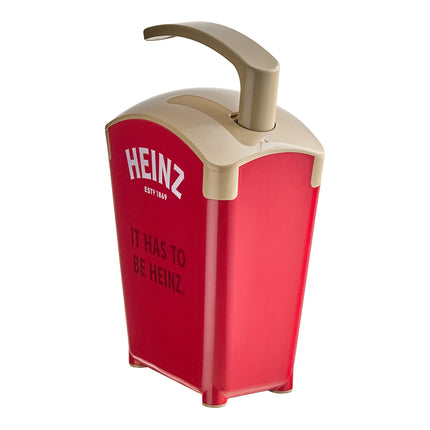 Bình phân phối tương cà Heinz Keystone nhựa đỏ đặt bàn 5,7 lít kèm 2 túi tương cà Heinz