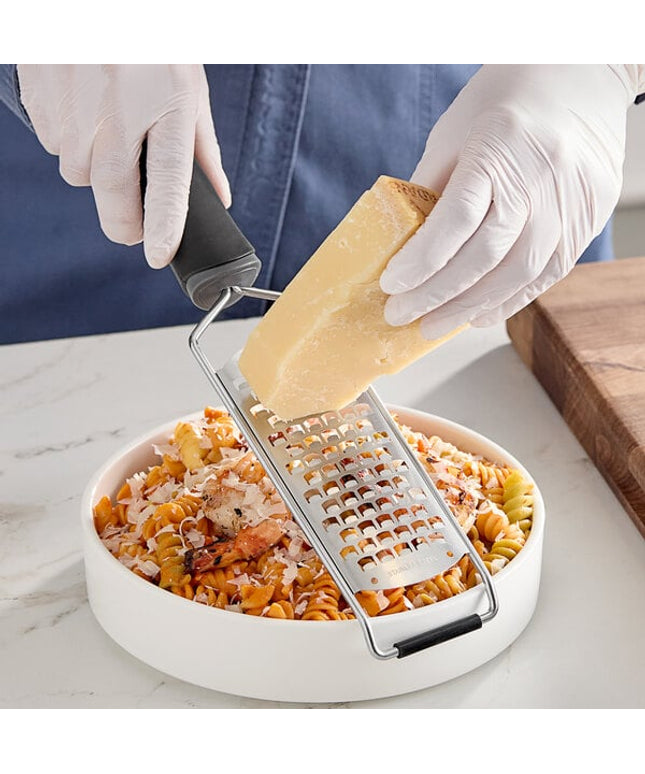 Bàn nạo cầm thô thép không gỉ Fourte 30 cm với tay cầm êm đen