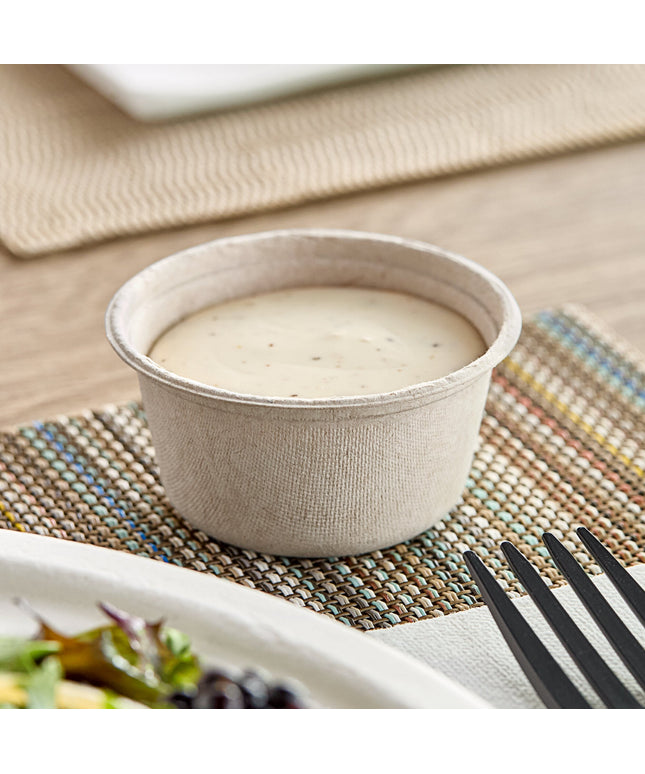 Đồ đựng thực phẩm thân thiện môi trường Dart 59 ml Compostable sợi Portion ly - Thùng 2,500 cái