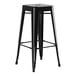 Ghế bar không lưng ngoài trời hợp kim đen Lancaster Table & Seating Alloy Onyx
