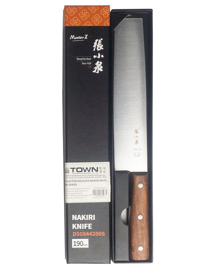 Dao Nakiri Vịt Bắc Kinh Town 19 cm Cán Gỗ, Thép Không Gỉ (47420)