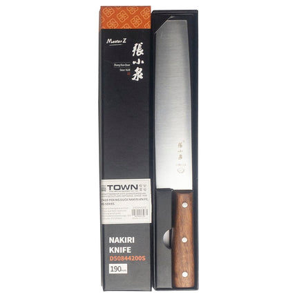 Dao Nakiri Vịt Bắc Kinh Town 19 cm Cán Gỗ, Thép Không Gỉ (47420)