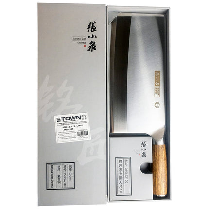 Dao Phay Thịt Lớn Town 47424 22.9 cm Cán Gỗ Thép Không Gỉ