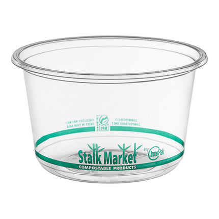 Hộp đựng thực phẩm nhựa PLA tròn trong suốt Stalk Market DR16-A 473 ml - Thùng 600 cái