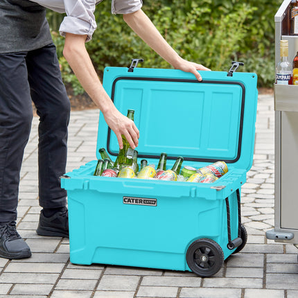Thùng giữ lạnh ngoài trời di động đúc quay CaterGator CG45BLW màu xanh da trời 43 lít