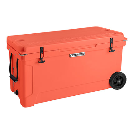 Thùng đá/thùng lạnh ngoài trời di động đúc quay màu san hô CaterGator CG100CLW 104 lít