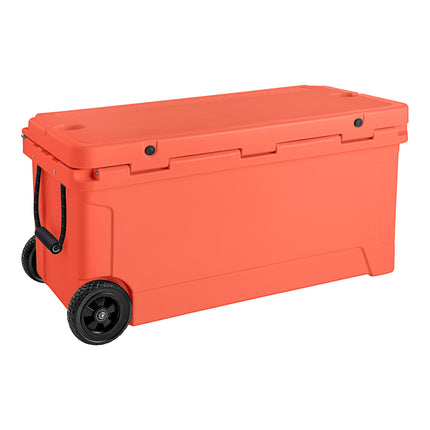 Thùng đá/thùng lạnh ngoài trời di động đúc quay màu san hô CaterGator CG100CLW 104 lít