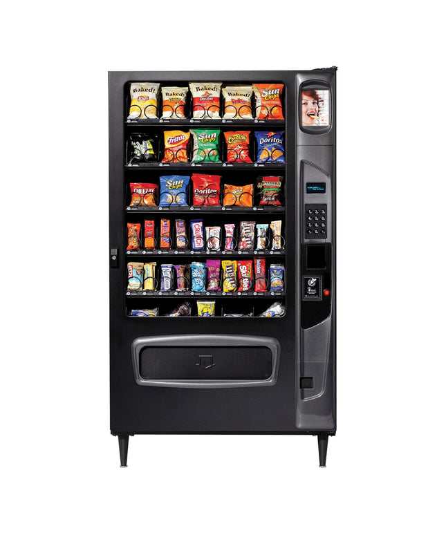 Máy bán snack tự động Selectivend 40 lựa chọn có cơ chế nhận xu và đầu đọc tiền