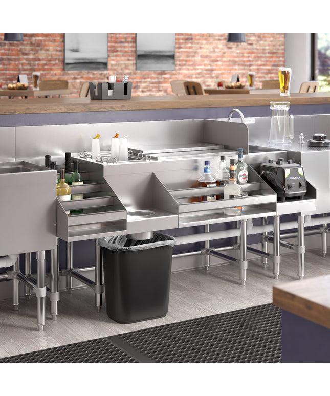 Quầy pha chế cocktail kết hợp inox Regency Spec Line 152 cm kèm giá trưng bày rượu