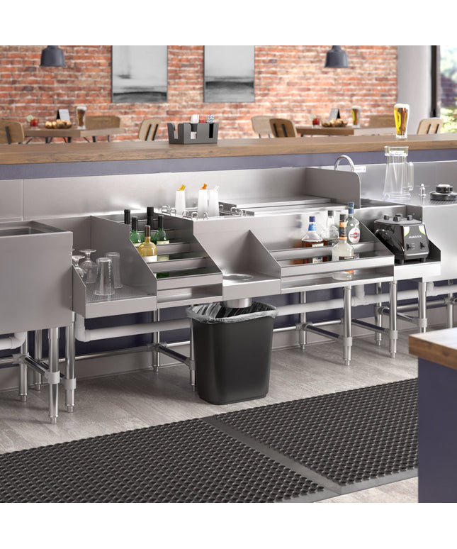 Trạm pha chế gầm quầy bar Regency Spec Line 182,9 cm inox Combination Cocktail trạm rượu trưng bày giá và Drainboard
