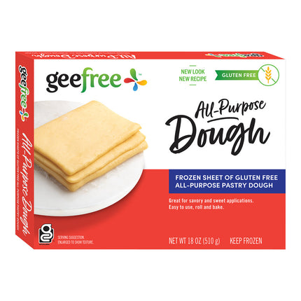Tấm bột không gluten đa dụng Geefree 16,5 x 46 cm 510 g - Thùng 12 tấm