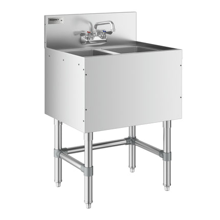 Bồn rửa dưới bar 2 ngăn Regency Spec Line 61 x 48 cm kèm vòi