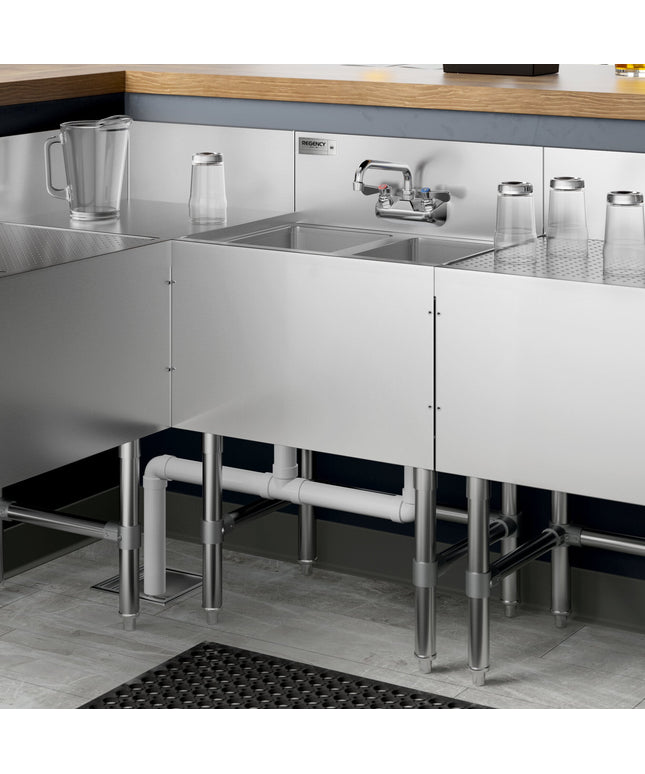 Bồn rửa dưới bar 2 ngăn Regency Spec Line 61 x 48 cm kèm vòi