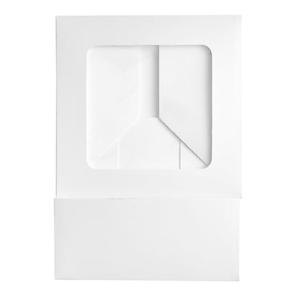 Hộp bánh kem/bánh ngọt cửa sổ tự bung màu trắng Baker's Lane 23 x 23 x 10 cm - Gói 10 cái