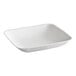 Đĩa khai vị vuông sợi thực vật trắng EcoChoice 6 cm phân hủy sinh học - Thùng 200 cái