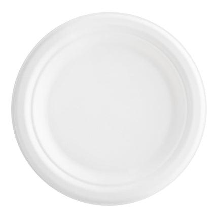 Đĩa sợi thực vật EcoChoice 18 cm màu trắng - Gói 125 cái