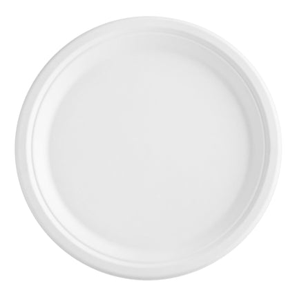 Đĩa sợi thực vật phân hủy EcoChoice 25 cm màu trắng - Gói 125 cái