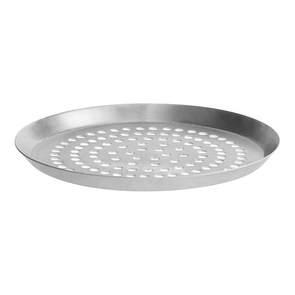 Khay nướng pizza nhôm dày siêu đục lỗ có tay cắt American Metalcraft CAR10SP 25 cm