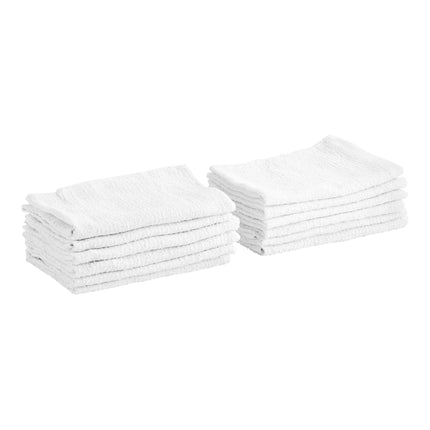 Khăn bar cotton màu trắng Hospeco 510 g 45,7 x 38,1 cm - Gói 12 cái