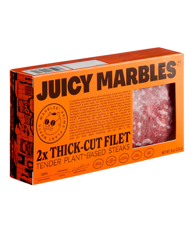 Thịt và hải sản Juicy Marbles phi lê chay thực vật 113 g - Thùng 20 cái