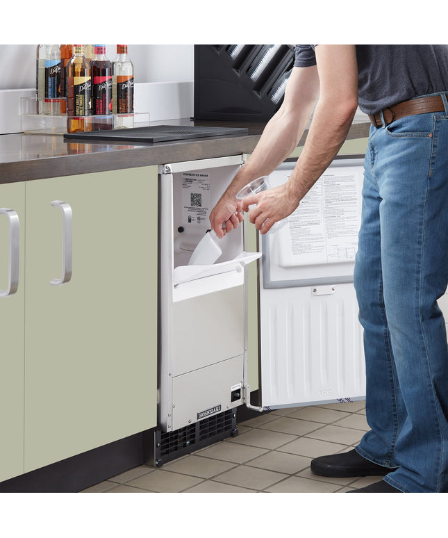 Máy làm đá nugget gầm bàn giải nhiệt gió Hoshizaki C-80BAK-ADDS 38 cm đạt chuẩn ADA kèm thùng 12 kg - 42 kg