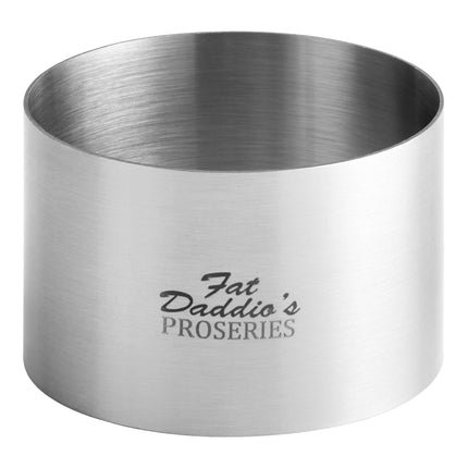 Khuôn tròn tạo hình bánh thép không gỉ Fat Daddio's SSRD-3020 ProSeries 7,6 cm