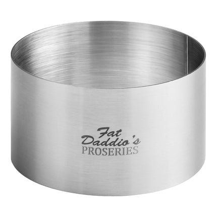 Khuôn tròn inox làm bánh / định hình Fat Daddio's SSRD-3520 ProSeries 9 x 5 cm