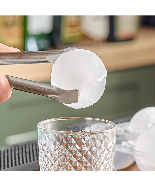 Khuôn đá kiểu Mỹ Metalcraft SMSR4 đen Silicone 4 ngăn 6,3 cm Sphere đá Mold nắp