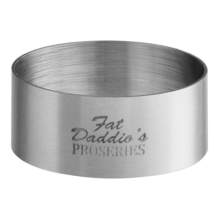 Khuôn tạo hình tartlet tròn inox Fat Daddio's SSRD-2075 ProSeries 5 x 1,9 cm