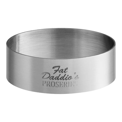 Khuôn ring tartlet inox tròn Fat Daddio's SSRD-2575 ProSeries 6,4 x 1,9 cm