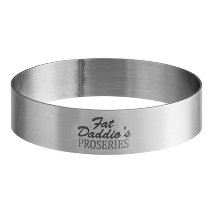 Khuôn tạo hình tròn bằng thép không gỉ Fat Daddio's SSRD-3575 ProSeries 8,9 x 1,9 cm