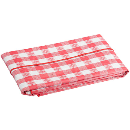 Khăn trải bàn vinyl họa tiết caro màu đỏ mặt lót nỉ Choice 132,1 x 228,6 cm - Thùng 4 cái