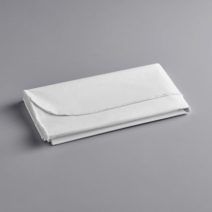 Khăn trải bàn vinyl họa tiết trơn màu trắng mặt lót nỉ Choice 132,1 x 132,1 cm - Thùng 4 cái