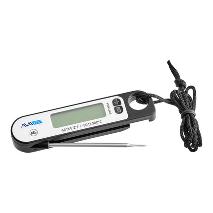 Nhiệt kế đầu dò gập điện tử AvaTek 7,6 cm màu đen có nam châm