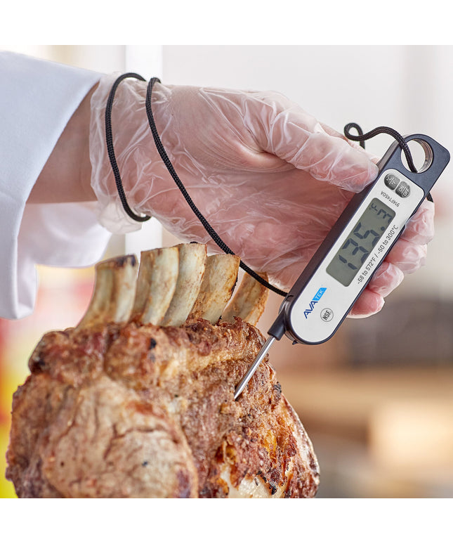 Nhiệt kế đầu dò gập điện tử AvaTek 7,6 cm màu đen có nam châm