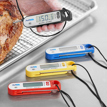 Nhiệt kế đầu dò gập điện tử AvaTek 7,6 cm màu đen có nam châm