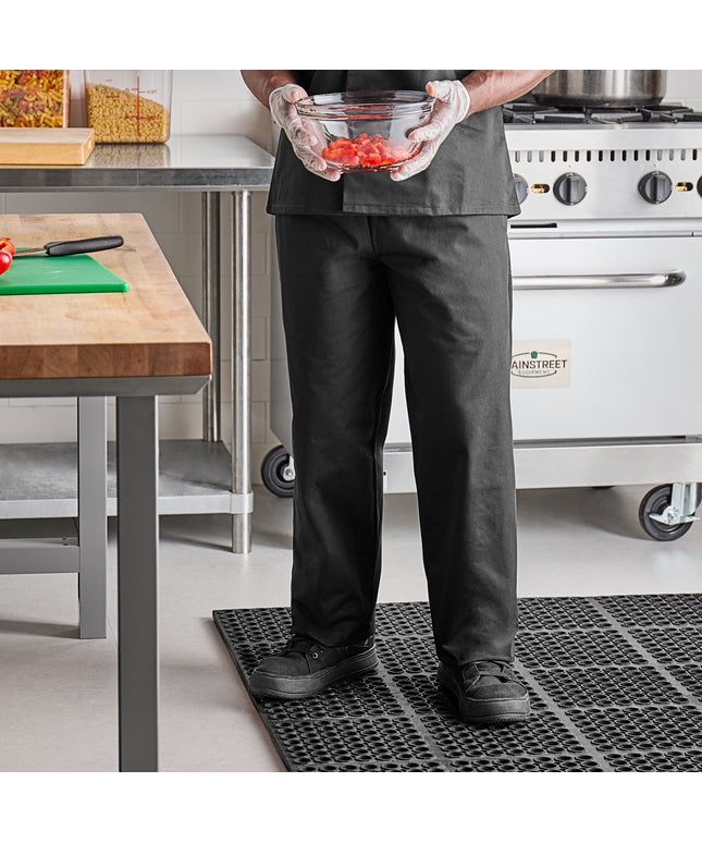 Quần bếp Uncommon Chef 4000 unisex màu đen cổ điển có thể in logo - M
