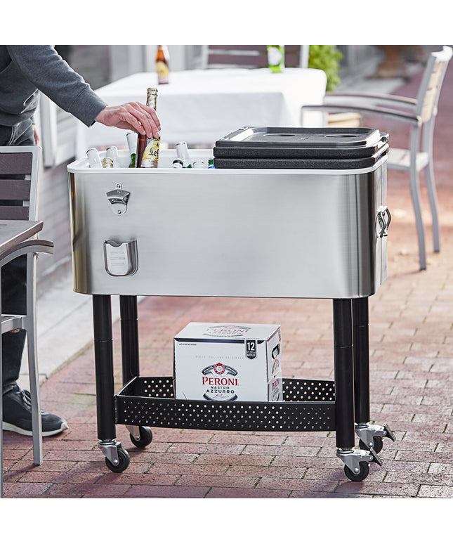 Xe đẩy thùng làm lạnh đồ uống inox Choice 61,5 lít - 79 x 39 x 83 cm
