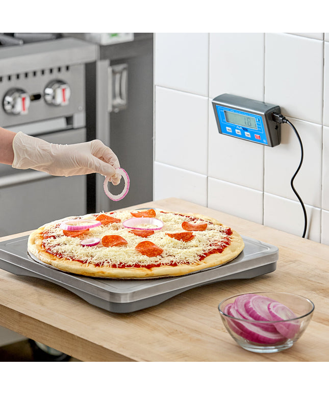 Cân pizza AvaTek PZ30F 13,6 kg Pizza / Portion Scale Wireless Digital trưng bày và Foot Tare Pedal