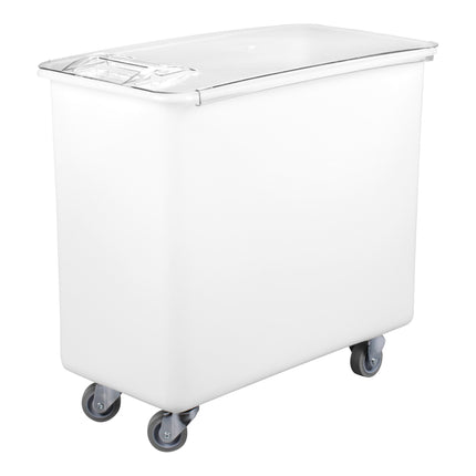 Thùng đựng nguyên liệu di động nắp phẳng trượt Cambro IB36148 129 lít / 540 cup màu trắng