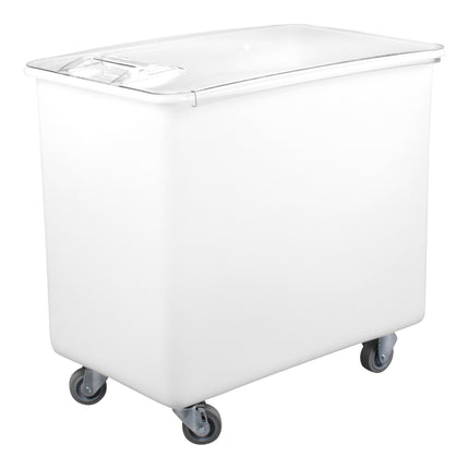Thùng đựng nguyên liệu di động nắp phẳng trượt Cambro IB44148 161 lít / 680 cup màu trắng