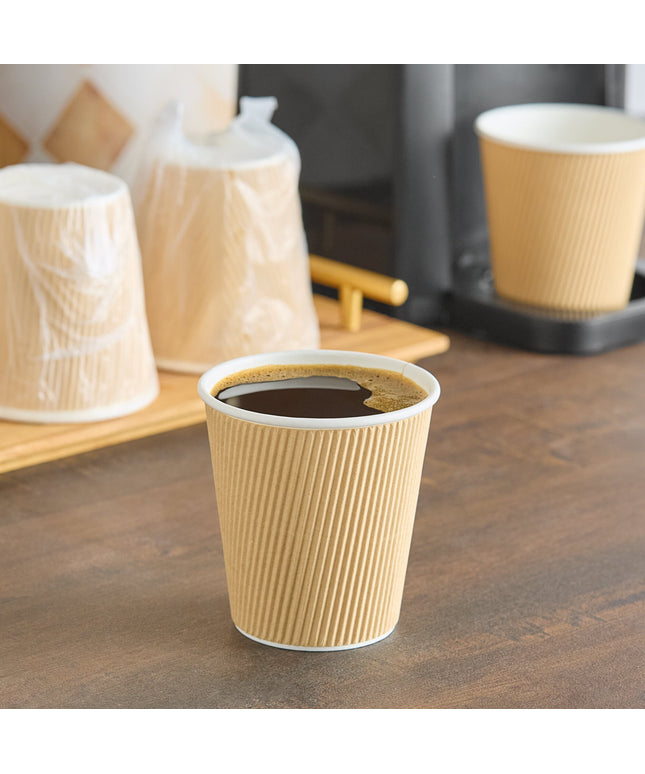 Cốc giấy nóng gợn sóng kraft gói riêng Choice 296 ml - Thùng 500 cái