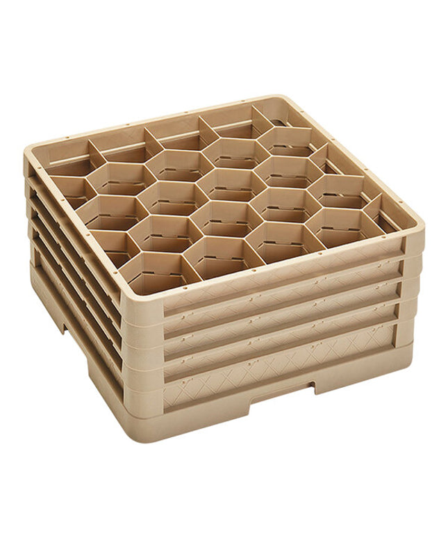 Giá đựng ly 20 ngăn màu be Vollrath Traex® Rack Max CR11GGGG cỡ đầy đủ cao 24 cm kèm 4 ngăn nối