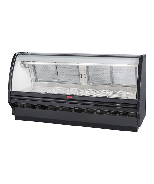 Tủ trưng bày thịt đỏ lạnh kính cong Howard McCray SC-CMS40E-4C-BE-LED 131 cm, đen - 115V