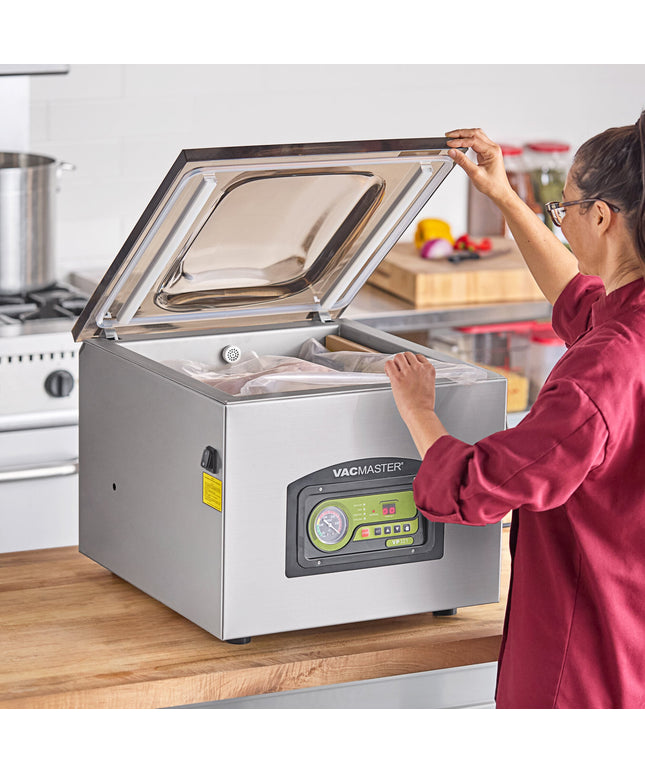 Máy đóng gói hút chân không buồng hai thanh hàn 43 cm ARY VacMaster VP321