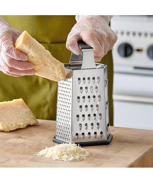 Bàn nạo 6 mặt thép không gỉ Choice 24 cm với tay cầm êm