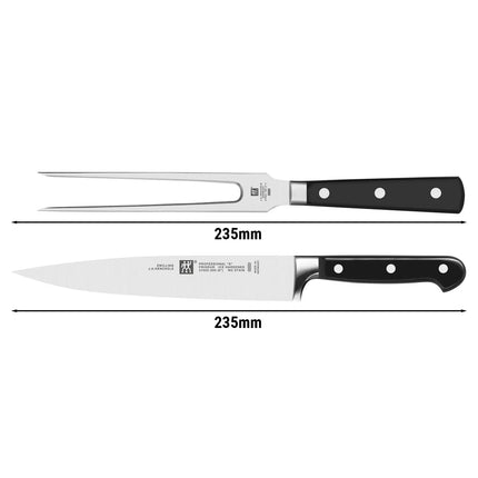(2‑Piece) ZWILLING | Carving Set – 20 cm Slicer & 18 cm Fork - FRIODUR® Steel - Made in Germany