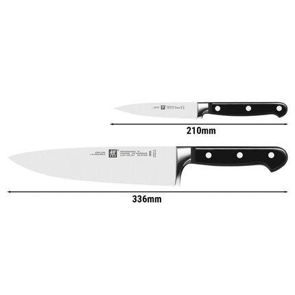 (2‑Piece) ZWILLING | Professional S Knife Set – 10 cm Paring & 20 cm Chef - FRIODUR Blades - Made in Germany