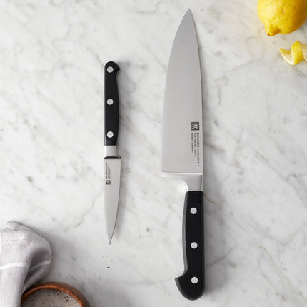 (2‑Piece) ZWILLING | Professional S Knife Set – 10 cm Paring & 20 cm Chef - FRIODUR Blades - Made in Germany
